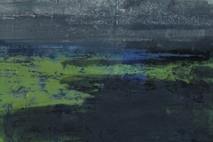 Am Ufer (2), Mischtechnik auf Filzpappe, 25x25cm, 2015